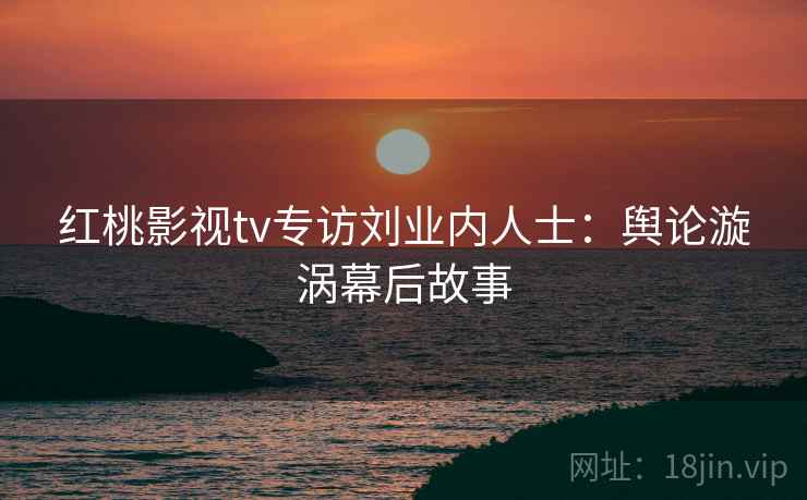 红桃影视tv专访刘业内人士：舆论漩涡幕后故事