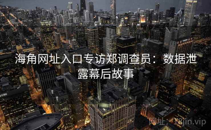 海角网址入口专访郑调查员：数据泄露幕后故事